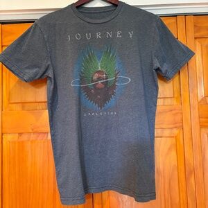 Journey Band Gray T-Shirt, Size Small, Men's, Unisex